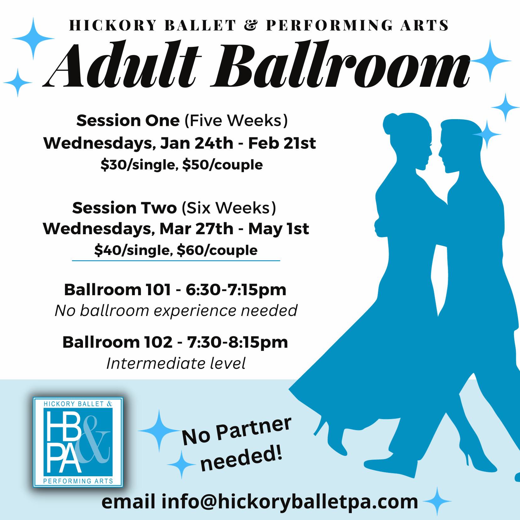 Spring Ballroom Sessions Announced!